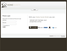 Tablet Screenshot of portal.home-hunts.com